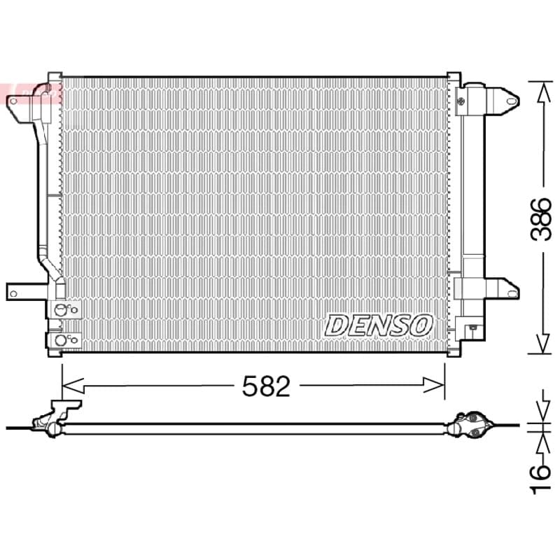 DENSO kondensatorius, oro kondicionierius DCN32027 DENSO