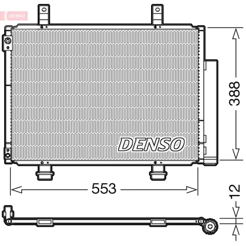 DENSO kondensatorius, oro kondicionierius DCN47007 DENSO