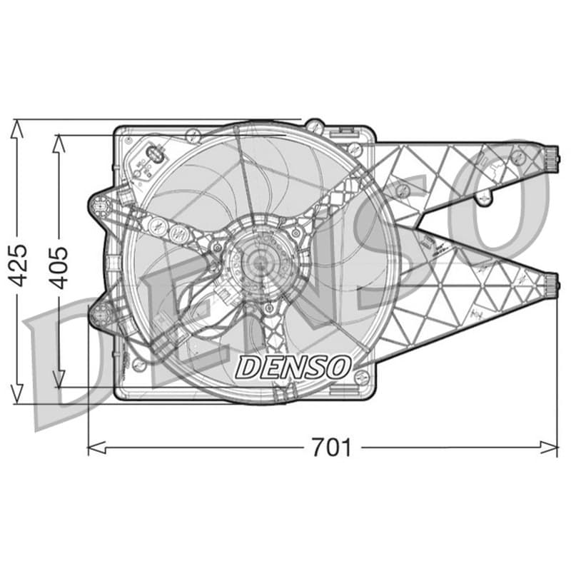 DENSO ventiliatorius, radiatoriaus DER09101 DENSO