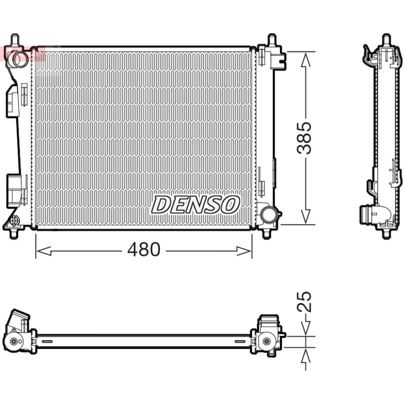DENSO radiatorius, variklio aušinimas DRM43010 DENSO