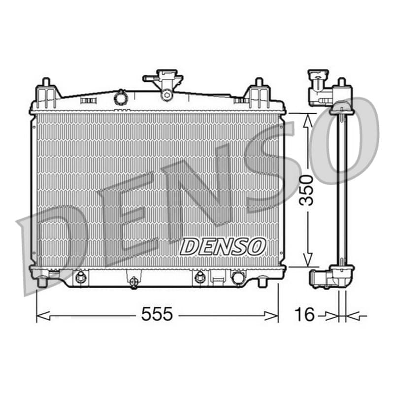 DENSO radiatorius, variklio aušinimas DRM44018 DENSO