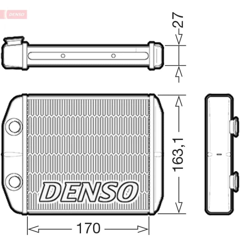 DENSO šilumokaitis, salono šildymas DRR23021 DENSO