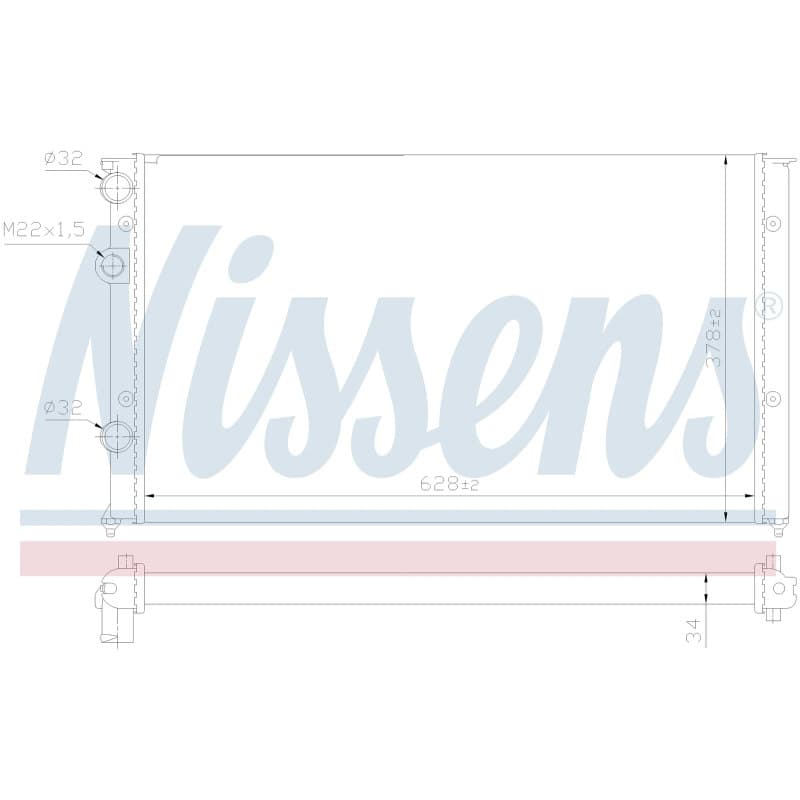 NISSENS radiatorius, variklio aušinimas 652451 NISS