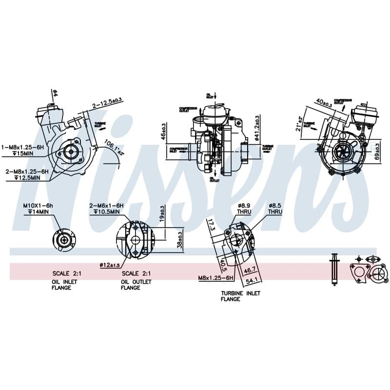 NISSENS kompresorius, įkrovimo sistema 93223 NISS