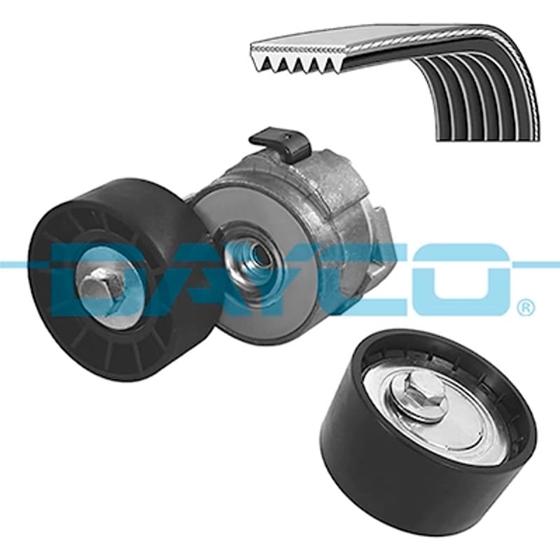 DAYCO V formos rumbuotas diržas, komplektas KPV1222 DAYCO