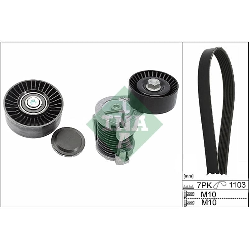 SCHAEFFLERINA V formos rumbuotas diržas, komplektas 529 0049 10
