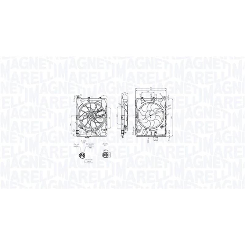 MAGNETIMARELLI ventiliatorius, radiatoriaus 069422849010