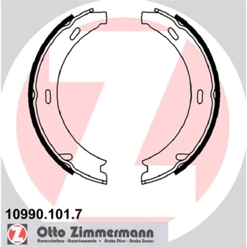 ZIMMERMANN stabdžių trinkelių komplektas, stovėjimo stabdis 10990.101.7