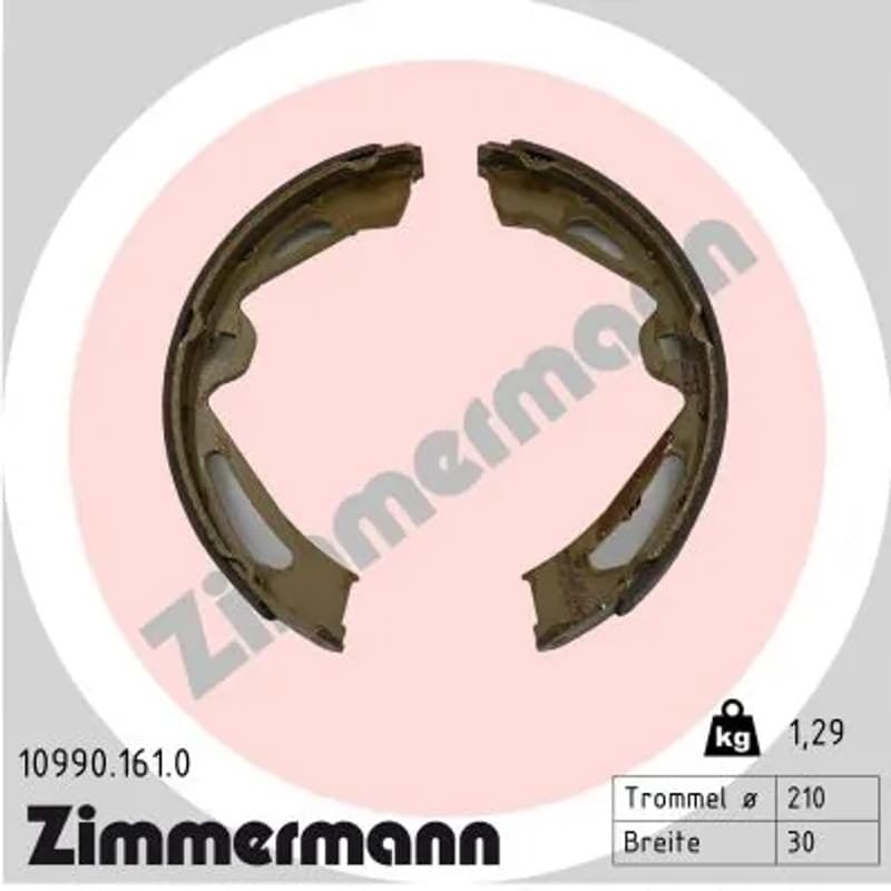 ZIMMERMANN stabdžių trinkelių komplektas 10990.161.0