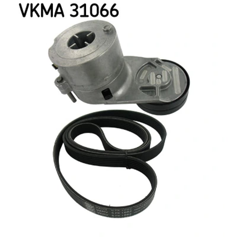 SKF VKMA 31066 V formos rumbuotas diržas, komplektas