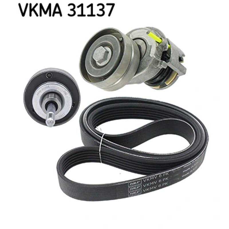 SKF VKMA 31137 V formos rumbuotas diržas, komplektas VKMA31137