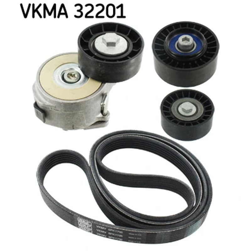 SKF VKMA 32201 V formos rumbuotas diržas, komplektas VKMA32201