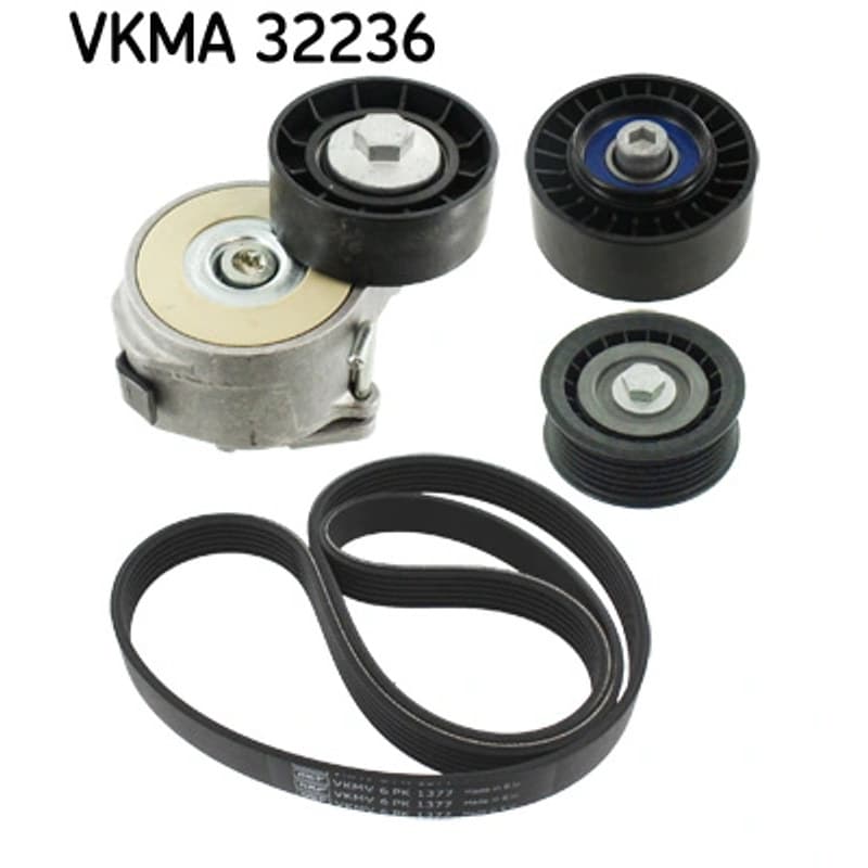 SKF VKMA 32236 V formos rumbuotas diržas, komplektas VKMA32236