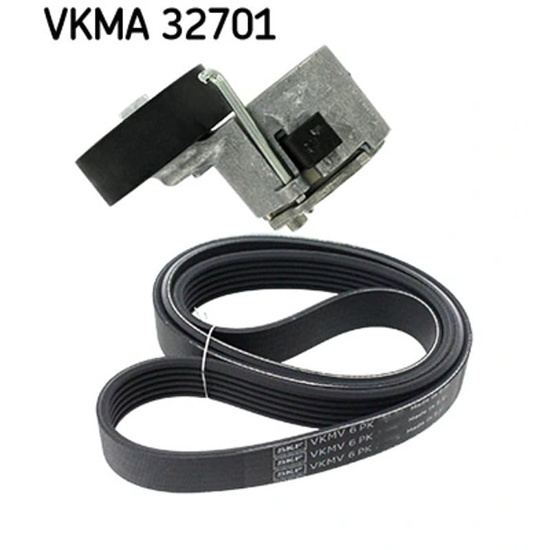 SKF VKMA 32701 V formos rumbuotas diržas, komplektas VKMA32701