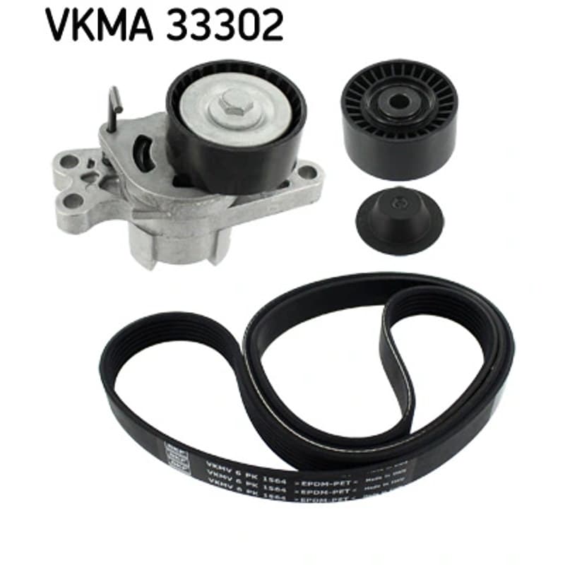 SKF VKMA 33302 V formos rumbuotas diržas, komplektas VKMA33302