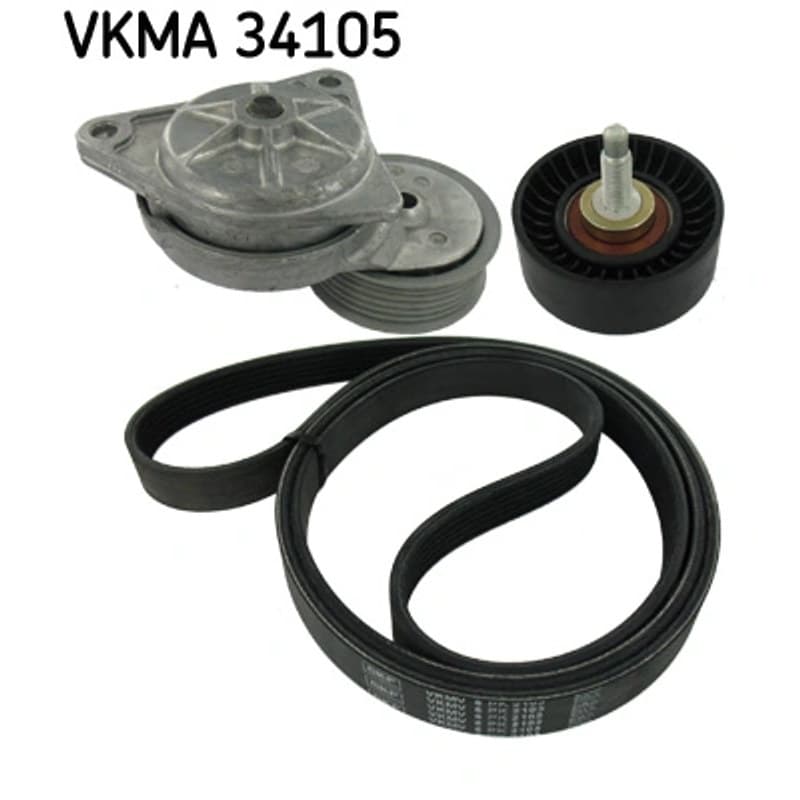 SKF VKMA 34105 V formos rumbuotas diržas, komplektas VKMA34105