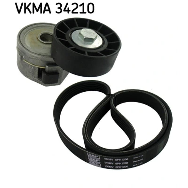 SKF VKMA 34210 V formos rumbuotas diržas, komplektas VKMA34210