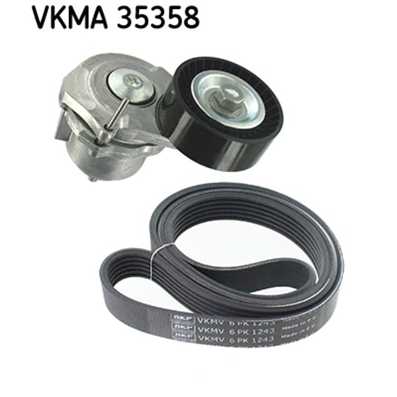 SKF VKMA 35358 V formos rumbuotas diržas, komplektas VKMA35358