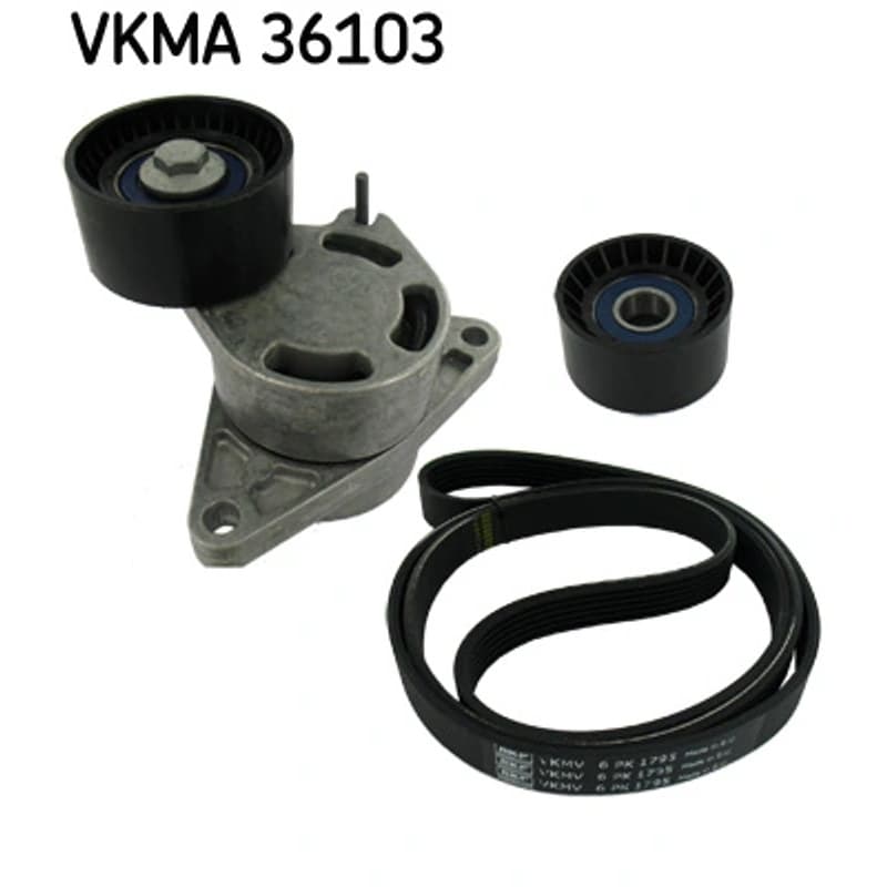 SKF VKMA 36103 V formos rumbuotas diržas, komplektas VKMA36103