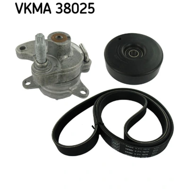 SKF VKMA 38025 V formos rumbuotas diržas, komplektas VKMA38025