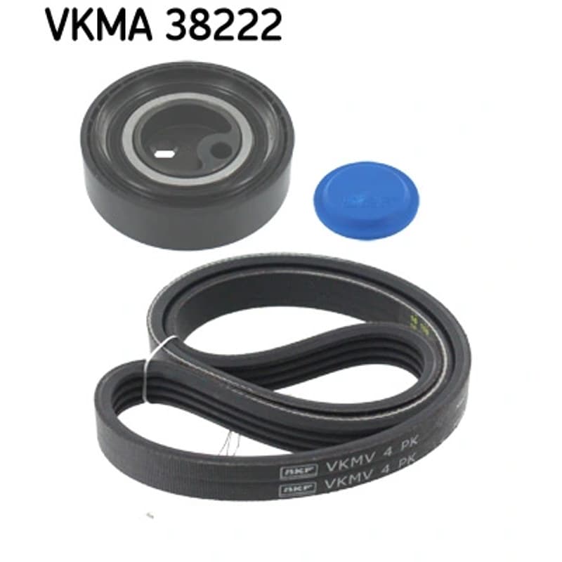 SKF VKMA 38222 V formos rumbuotas diržas, komplektas VKMA38222