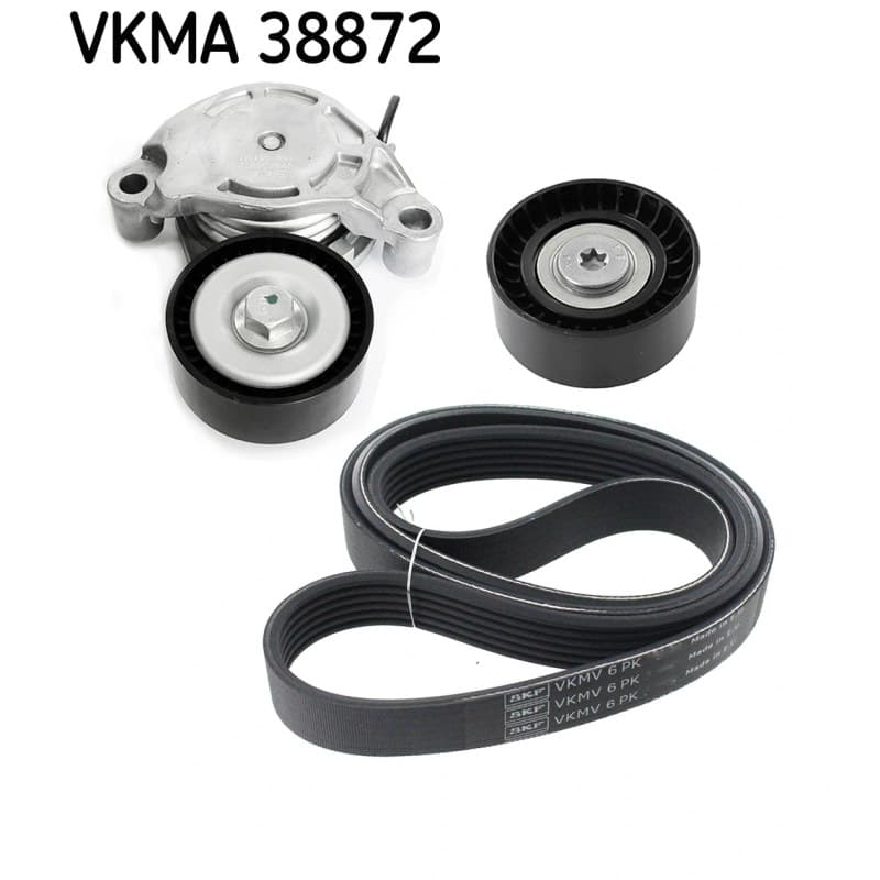 SKF VKMA 38872 V formos rumbuotas diržas, komplektas VKMA38872