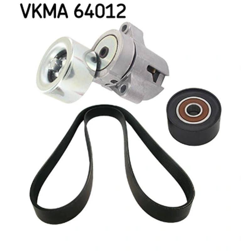 SKF VKMA 64012 V formos rumbuotas diržas, komplektas VKMA64012