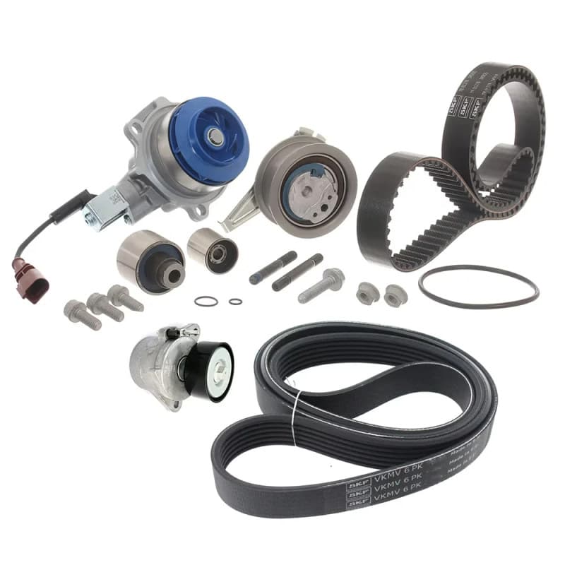SKF VKMC 11001 vandens siurblio ir paskirstymo diržo komplektas