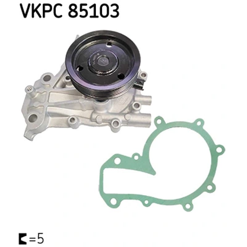 SKF VKPC 85103 Vandens siurblys, variklio aušinimas VKPC85103