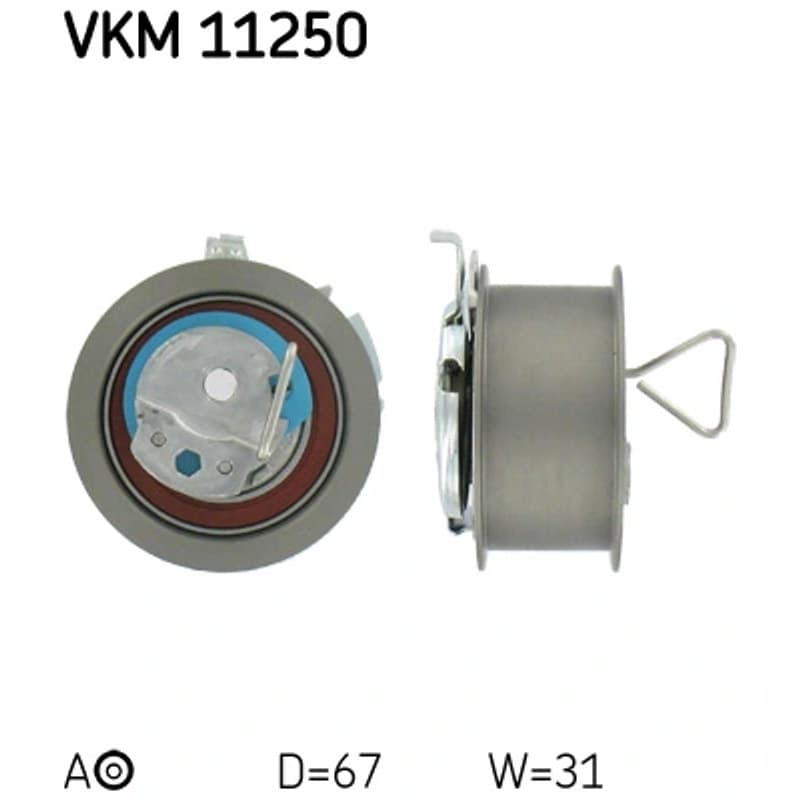 SKF VKM 11250 įtempiklio skriemulys, paskirstymo diržas VKM11250