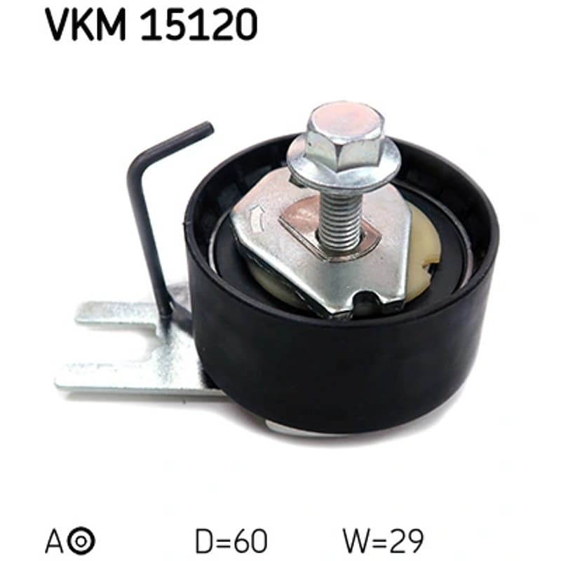 SKF VKM 15120 įtempiklio skriemulys, paskirstymo diržas VKM15120