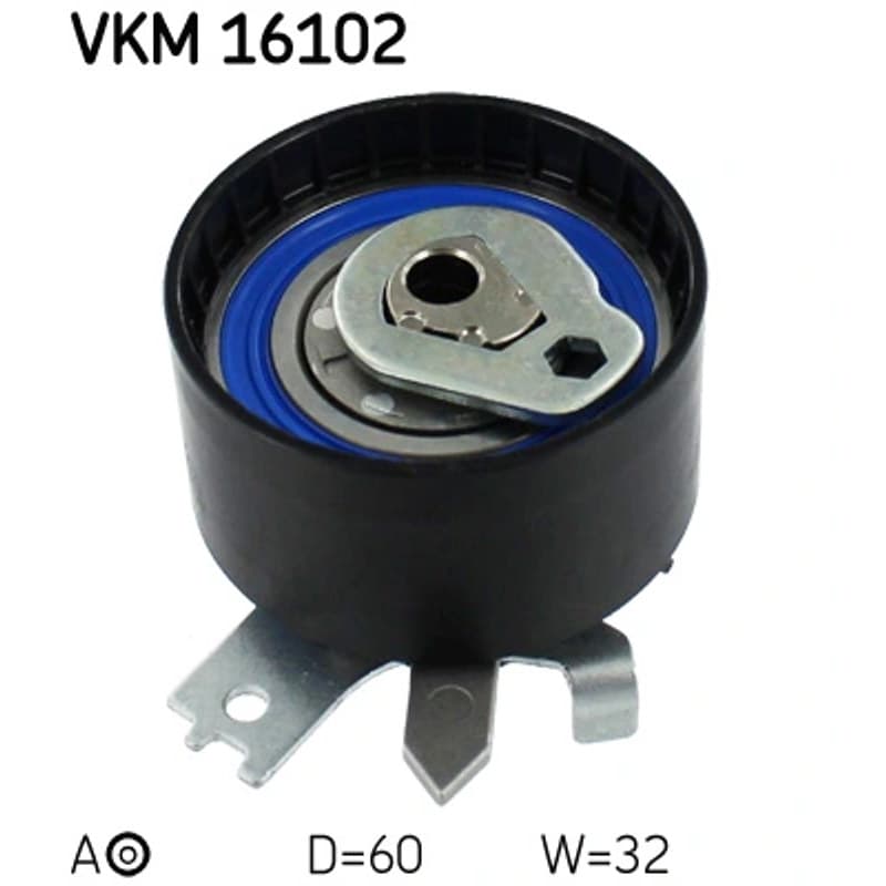 SKF VKM 16102 įtempiklio skriemulys, paskirstymo diržas VKM16102