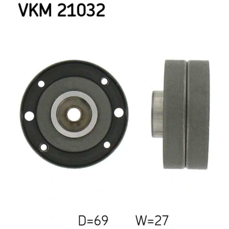 SKF VKM 21032 kreipiantysis skriemulys, paskirstymo diržas VKM21032