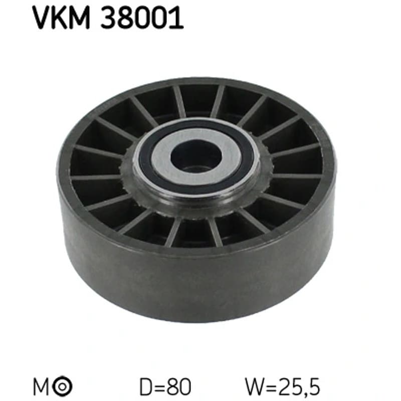 SKF VKM 38001 diržo įtempiklis, V formos rumbuotas diržas VKM38001