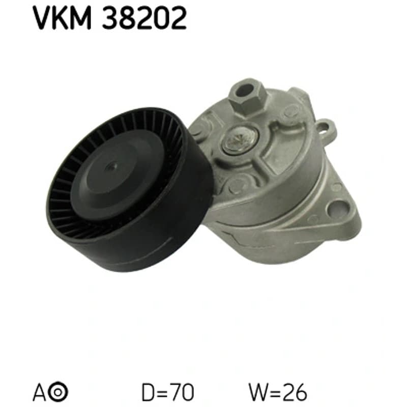 SKF VKM 38202 diržo įtempiklis, V formos rumbuotas diržas VKM38202