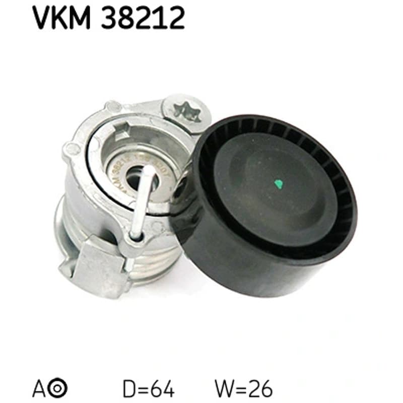 SKF VKM 38212 diržo įtempiklis, V formos rumbuotas diržas VKM38212