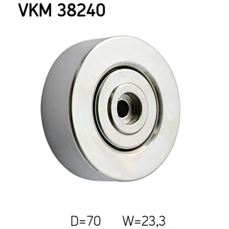 SKF VKM 38240 kreipiantysis skriemulys, V formos rumbuotas diržas VKM38240