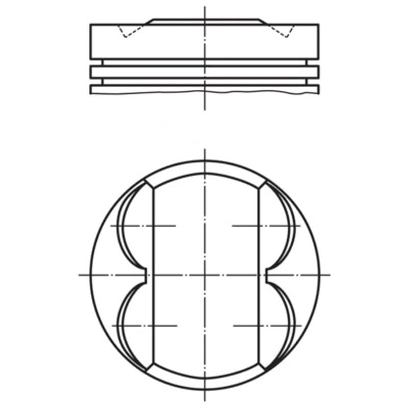 MAHLE 081 PI 00106 000 stūmoklis 081PI00106000 MAHLE