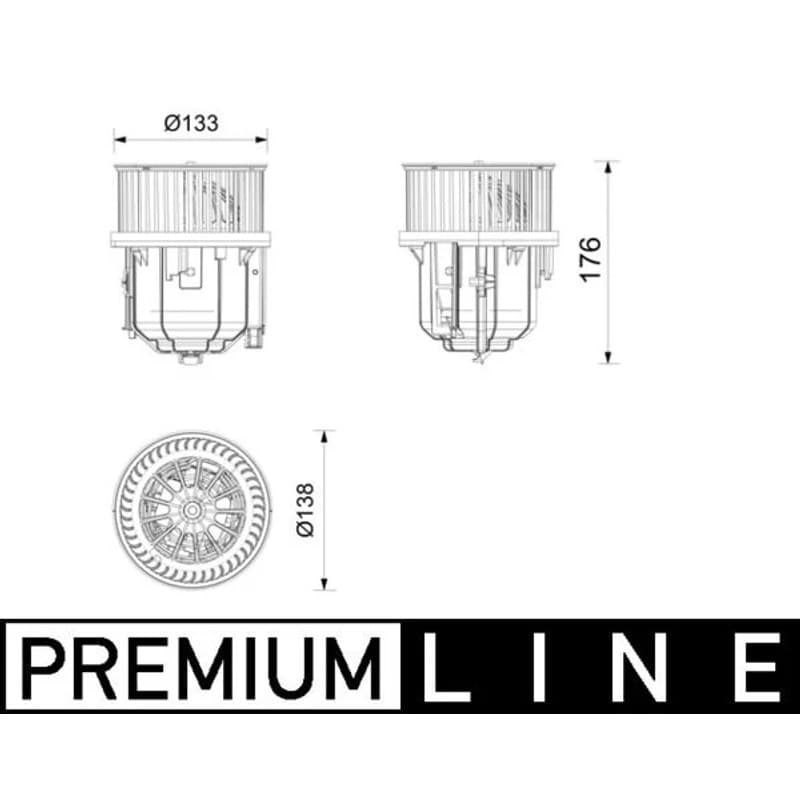 MAHLE AB 416 000P vidaus pūtiklis