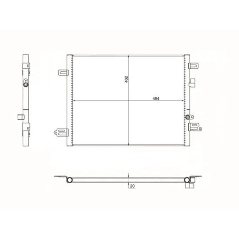 MAHLE AC 1190 000S kondensatorius, oro kondicionierius AC1190000S MAHLE