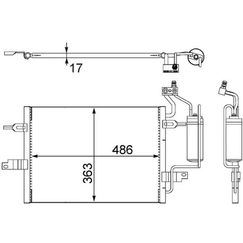 MAHLE AC 404 000S kondensatorius, oro kondicionierius