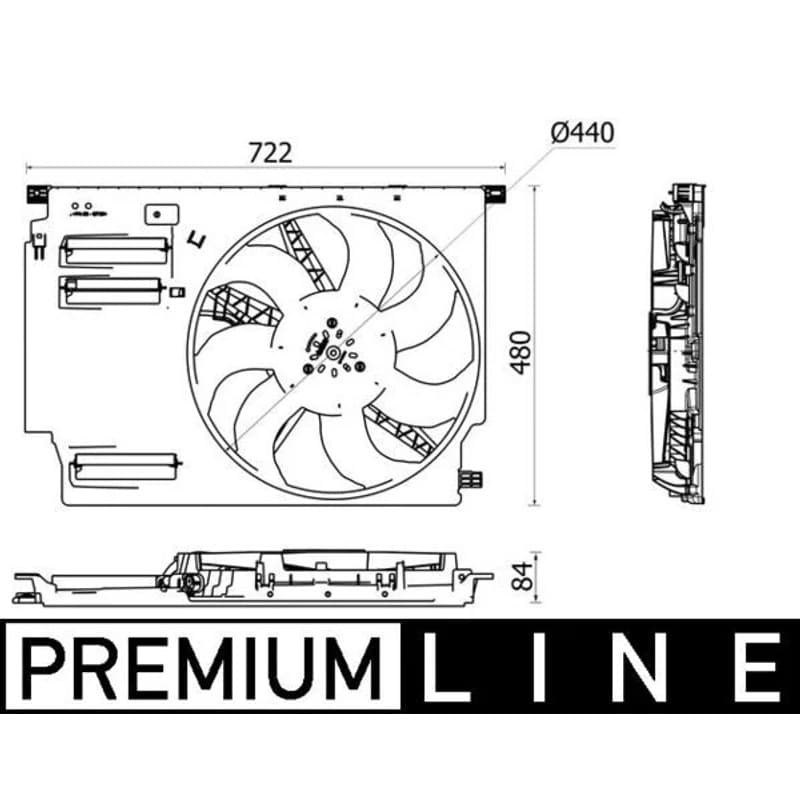 MAHLE CFF 532 000P ventiliatorius, radiatoriaus