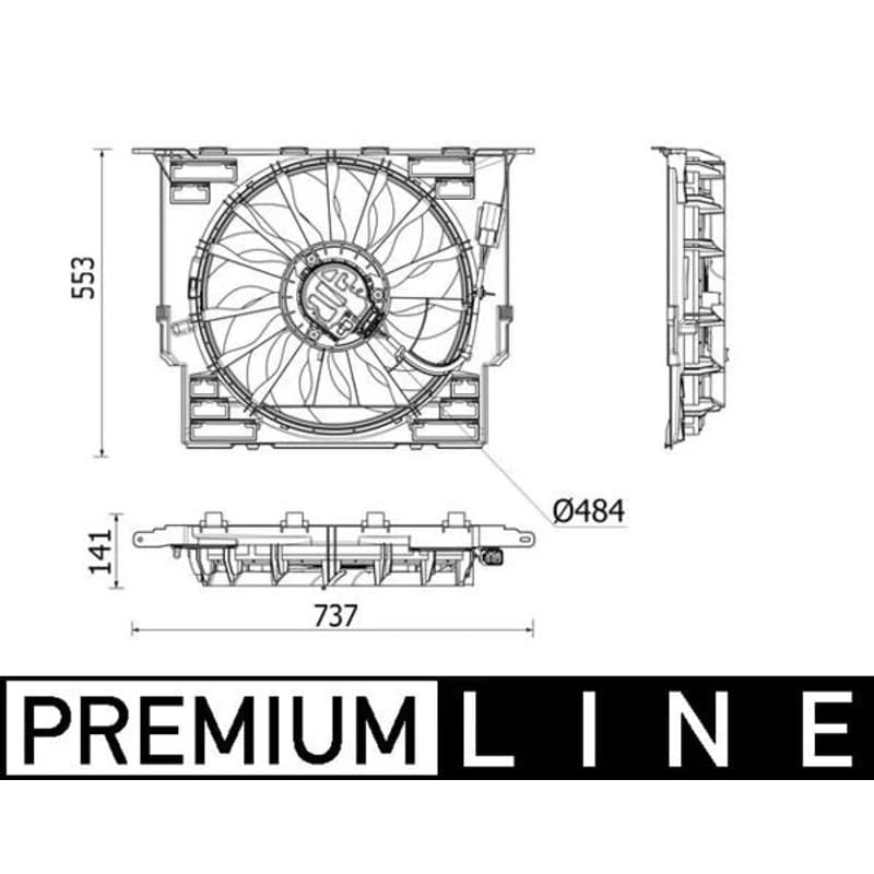 MAHLE CFF 543 000P ventiliatorius, radiatoriaus