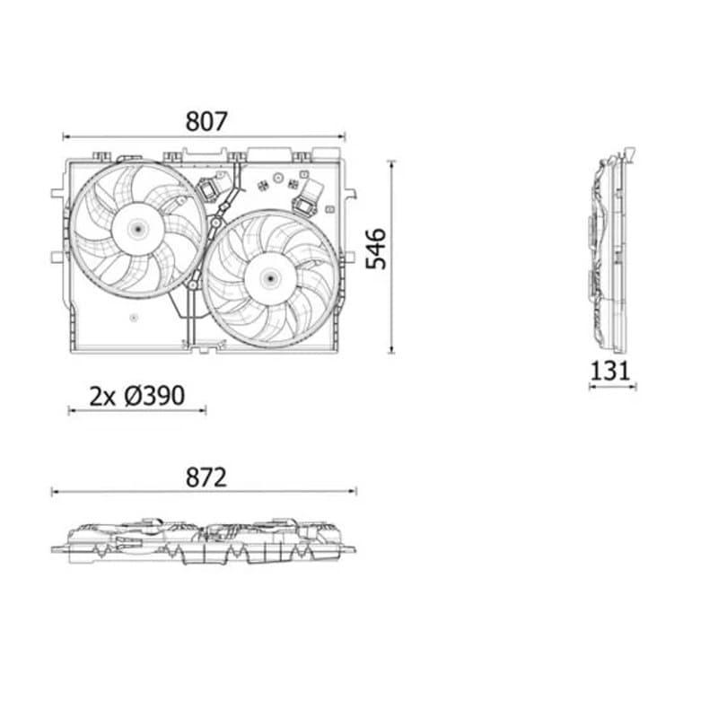 MAHLE CFF 627 000P ventiliatorius, radiatoriaus