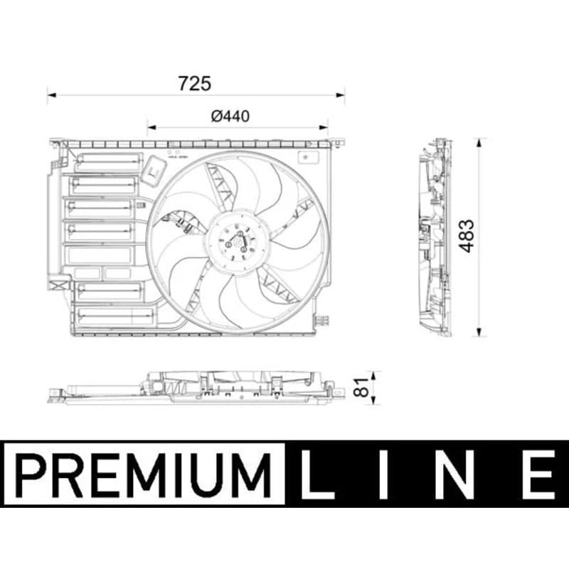 MAHLE CFF 669 000P ventiliatorius, radiatoriaus