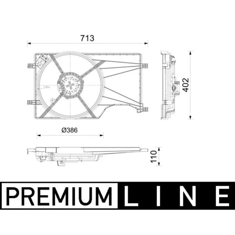 MAHLE CFF 678 000P ventiliatorius, radiatoriaus