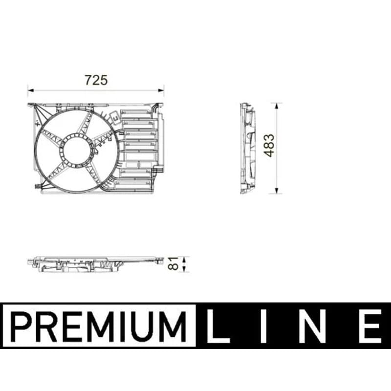 MAHLE CFS 31 000P apdanga, radiatoriaus ventiliatorius