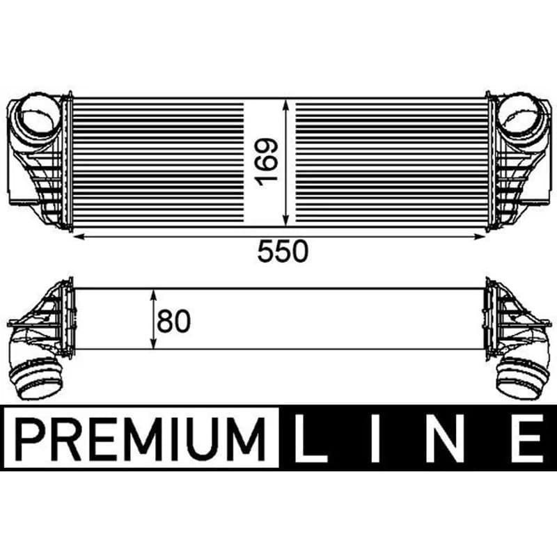 MAHLE CI 185 000P tarpinis suslėgto oro aušintuvas, kompresorius CI185000P