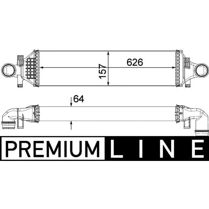 MAHLE CI 480 000P tarpinis suslėgto oro aušintuvas, kompresorius