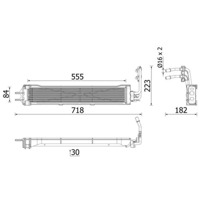MAHLE CLC 333 000P alyvos aušintuvas, automatinė transmisija